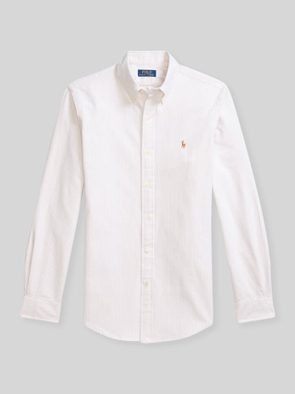 Polo Ralph Lauren Regular Fit Freizeithemd aus reiner Baumwolle Beige 2