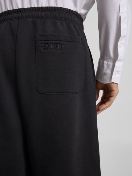 VETEMENTS Sweatbroek met labeldetail Zwart - 3