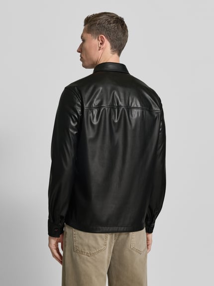 CINQUE Jack in Leerlook Model 'MESSI' Zwart - 5