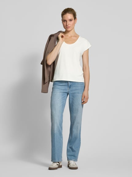 b.young T-shirt met ronde hals, model 'PALUREXI' Offwhite - 1