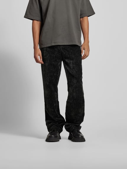 DAILY PAPER Flared stoffen broek met achterzak Zwart - 4