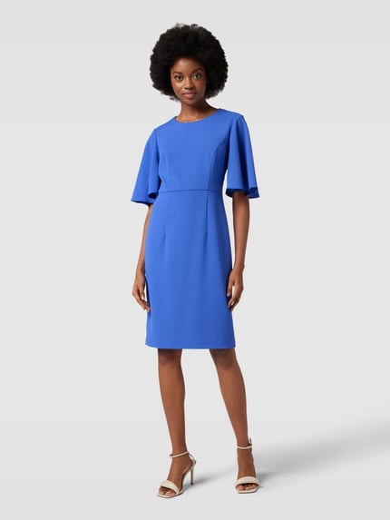 Christian Berg Cocktail Cocktailkleid mit Rundhalsausschnitt Purple Melange 1