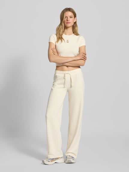 REVIEW T-shirt met motiefstitching Offwhite - 1