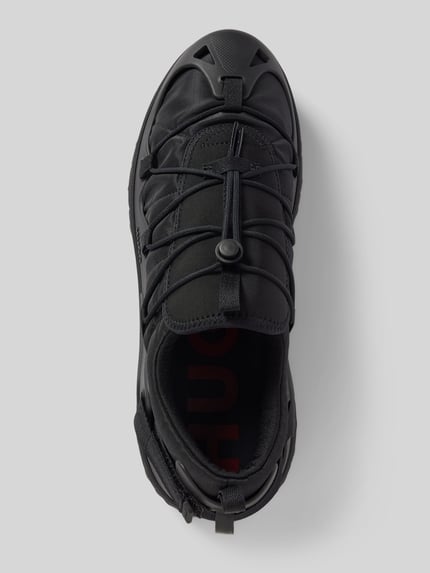 HUGO Sneakers met labeldetail, model 'Reeflyn' Grafiet - 3