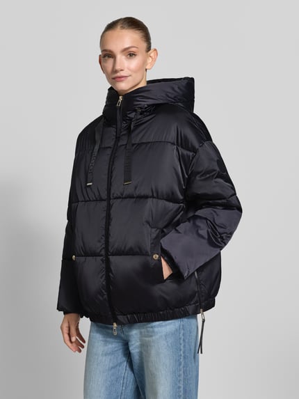 JOOP! Loose Fit Steppmantel mit Zweiwege-Reißverschluss Black 4
