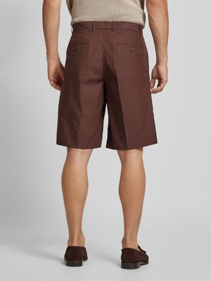 MANGO Regular Fit Bermudas mit Bundfalten Modell 'andrea' Mittelbraun 5