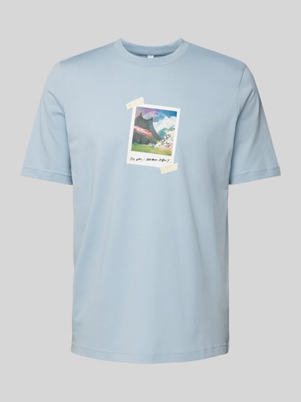 adidas Sportswear T-Shirt mit Motiv-Print Hellblau 2
