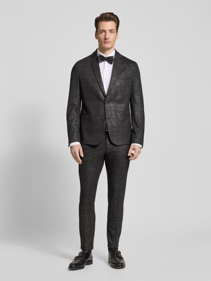 DRYKORN Slim Fit Anzughose mit Gürtelschlaufen Modell 'AJEND' Black 1