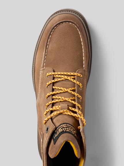 Replay Boots aus Leder mit Label-Details Modell 'SANDTOWN' Camel 3