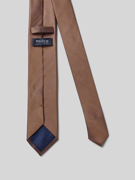Willen Seidenkrawatte in klassischer Form (6 cm) Camel 2