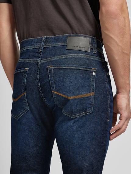Pierre Cardin regular fit jeans met 5-pocket-design model 'Lyon' Donkerblauw - 3