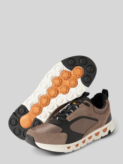 Geox Sneakers met vetersluiting, model 'SPHERICA' Beige - 4