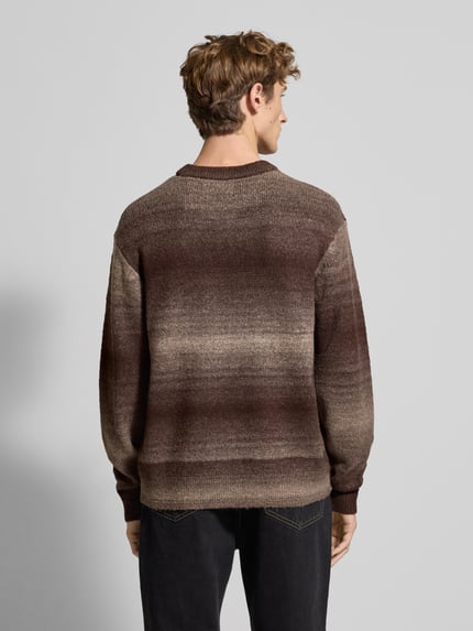 JACK & JONES Strickpullover mit Rundhalsausschnitt Modell 'JORMEADOWS' Mittelbraun 5