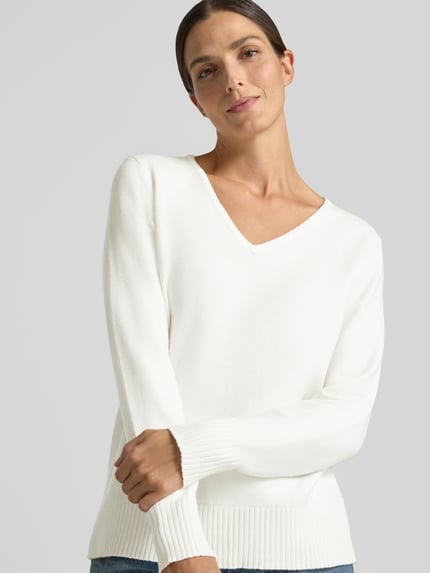 Christian Berg Woman Regular Fit Sweatshirt aus Viskose-Anteil Offwhite 3
