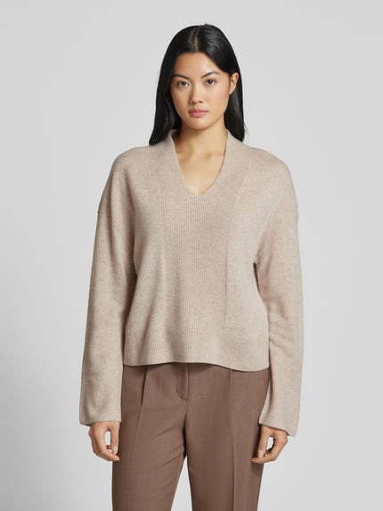 Marc Cain Strickpullover aus reinem Kaschmir Kitt 4
