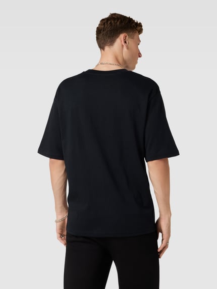 REVIEW T-Shirt mit Label-Detail Black 5