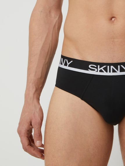 SKINY slip met stretch in set van 3 Zwart - 4