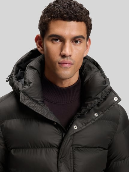 BOSS Orange kurtka pikowana o kroju regular fit z kapturem model 'Omaris' Czarny 3