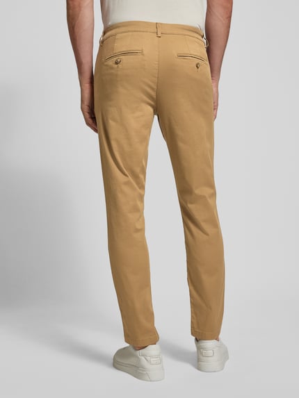 Selected Slim Fit Chino in unifarbenem Design Modell 'NEW Miles' Camel 5