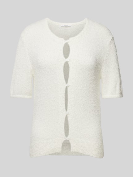 OPUS Strickjacke mit 1/2-Arm Modell 'Dorla' Offwhite 2