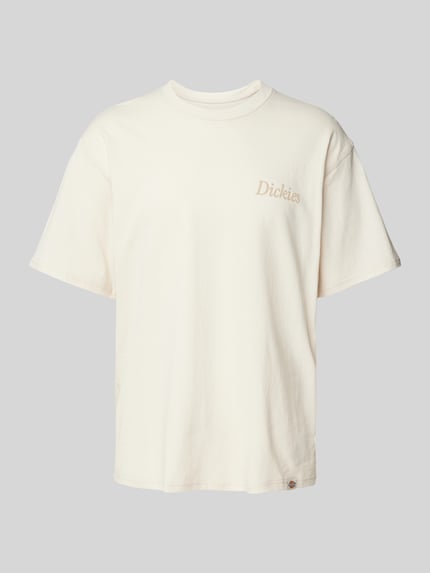 T-Shirt mit Label-Print Modell 'COMPANION SCRIPT' Shop The Look MANNEQUINE