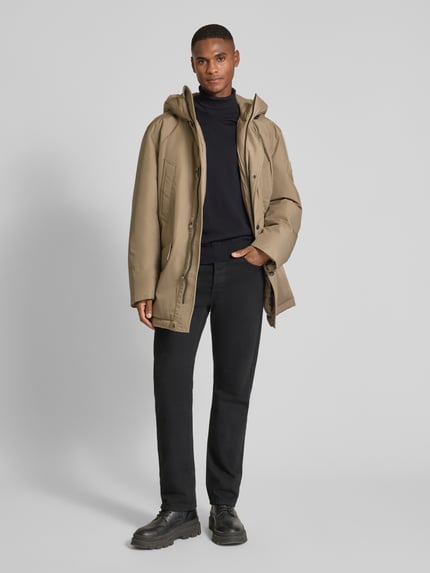 BOSS Orange Relaxed Fit Parka mit Kapuze Modell 'OSIASS1' Oliv 1