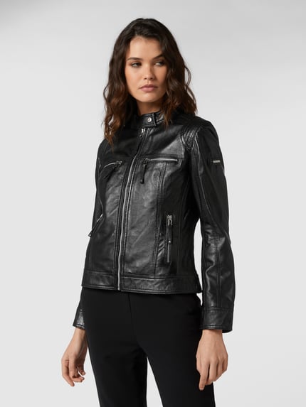 Cabrini Lederjacke im Biker-Look Black 4