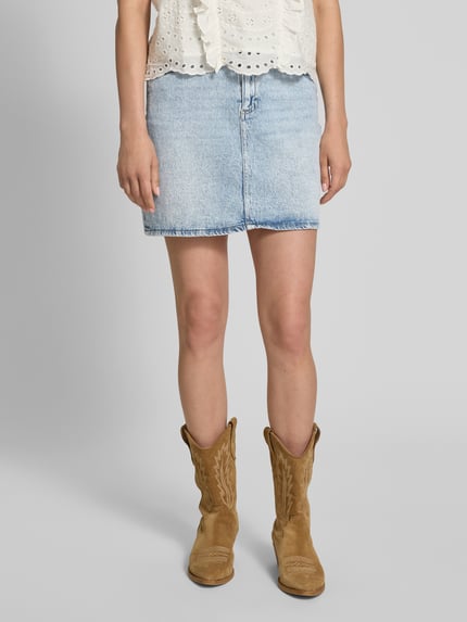 VERO MODA Spódnica jeansowa o kroju regular fit z 5 kieszeniami model ‘TESSA’ Jeansowy niebieski 4