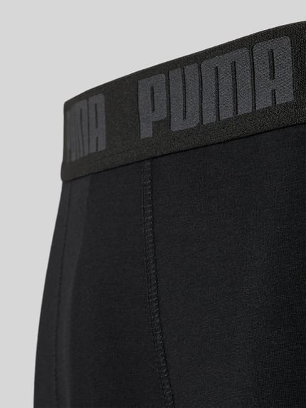 PUMA Slim Fit Boxershorts aus Baumwoll-Mix im 2er-Pack Modell 'EVERDAY' BLACK 2