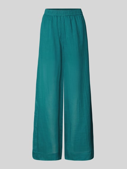 Christian Berg Woman Wide Leg Stoffhose mit elastischem Bund Smaragd 2