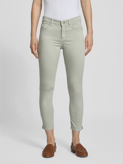 CAMBIO Jeansy o skróconym kroju slim fit model ‘PIPER’ Miętowy 4