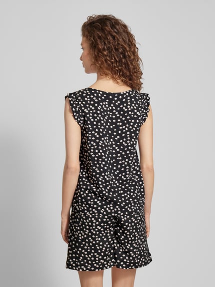 Tom Tailor Denim Blousetop met all-over motiefprint Zwart - 5
