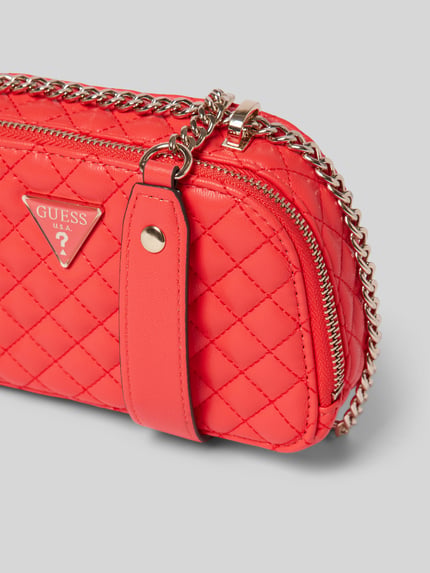 GUESS Handtasche mit Steppnähte Modell 'ECO RIANEE MINI' Rot 3