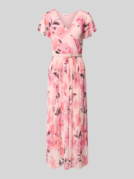 ZABAIONE Midikleid mit Taillengürtel Rosa 2