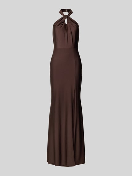 Laona Abendkleid mit Rückenausschnitt Schoko 2