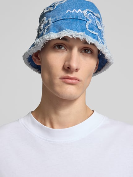 Marni Czapka typu bucket hat z imitacji denimu Niebieski 1