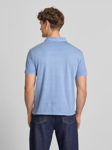 Superdry Slim Fit Poloshirt mit Brusttasche Jeansblau 5
