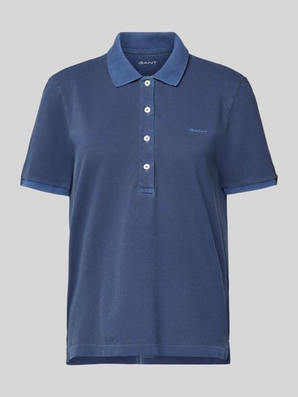 GANT Poloshirt mit kurzer Knopfleiste Marine 2