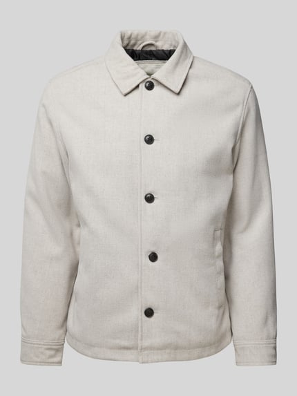 JACK & JONES Premium Regular fit overhemdjack met kentkraag, model 'CARTER' Offwhite - 2