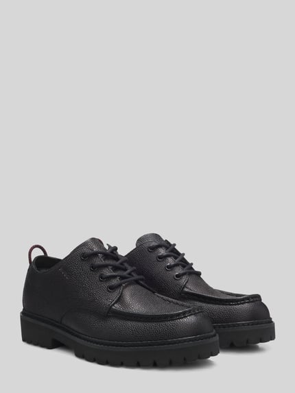 HUGO Schnürschuhe aus echtem Rindsleder Modell 'Draven_derb_sglt' Black 2