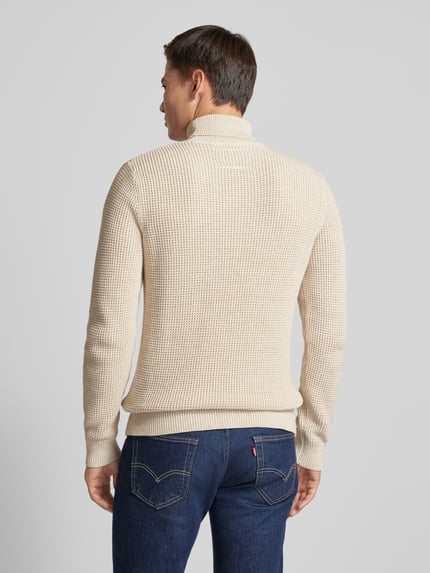 JACK & JONES Premium Coltrui met labeldetail, model 'VIGGO' Zand - 5