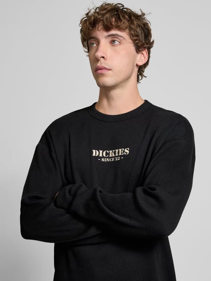 Dickies Longsleeve mit Label-Stitching und Rundhalsausschnitt Black 3