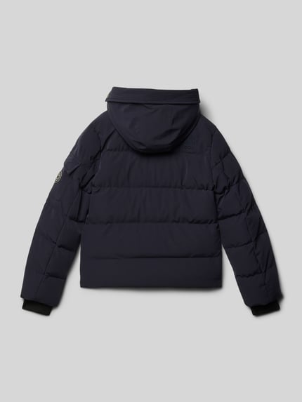 Cars Jeans Kurtka pikowana o kroju regular fit z aplikacją z logo model ‘Camden’ Granatowy 3