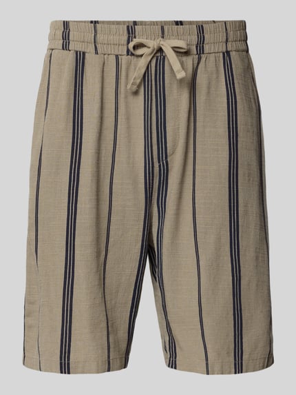 ONLY & SONS Relaxed fit bermuda van een mix van viscose en katoen, model 'TINUS' Beige - 2