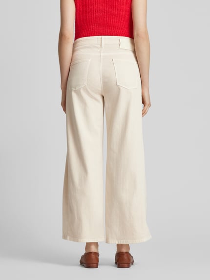 CAMBIO Wide leg jeans in 5-pocketmodel, model 'PALAZZO PATCH' Zand - 5