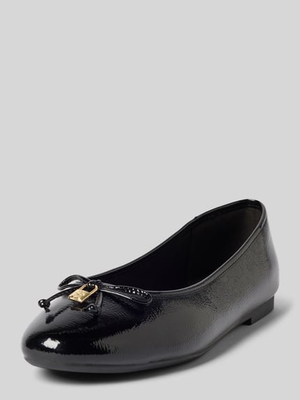 Tommy Hilfiger Ballerinas aus Lackleder BLACK 1