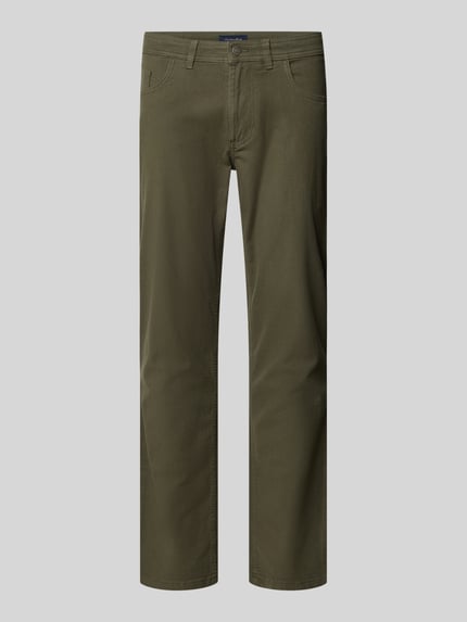 Christian Berg Men Jeansy o kroju slim fit w 5 kieszeni Trzcinowy 2