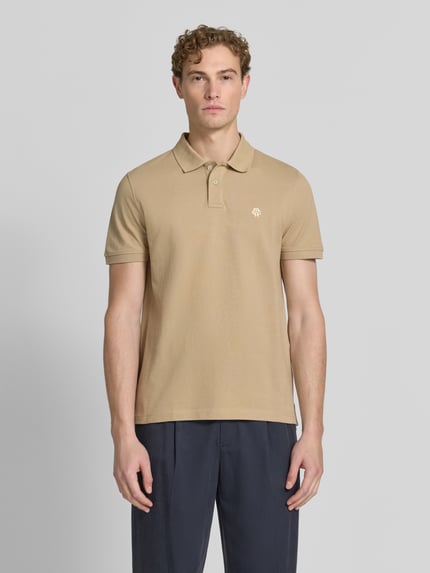 MCNEAL Regular Fit Poloshirt mit Label-Stitching Mud 4