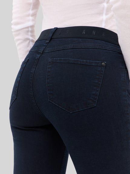 ANGELS Slim Fit Jeans aus Baumwoll-Mix Modell 'ORNELLA SPORTY' Dunkelblau 3