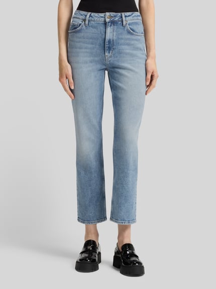 HUGO Straight Fit Jeans aus Baumwoll-Mix Jeansblau 4
